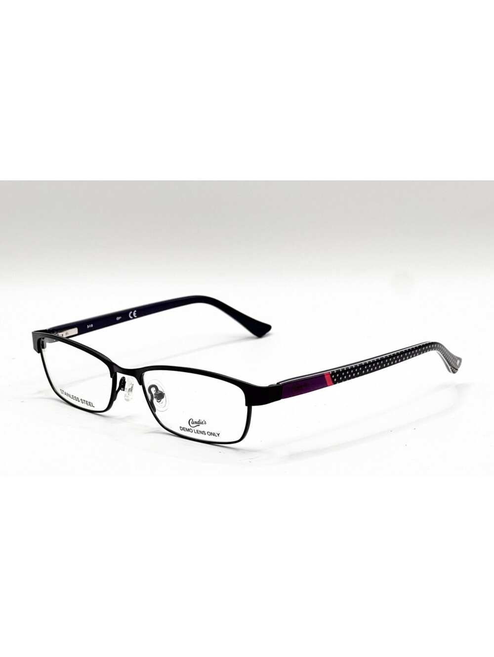 Candie's CA0123 005 Black Rectangle Authentic Eyeglass Frames 50-16